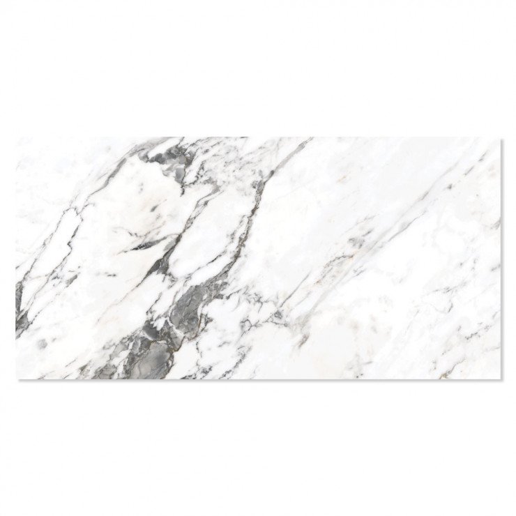 Marmor Klinker Arabescato Vit Polerad 60x120 cm-0